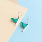 Green Flag Earrings