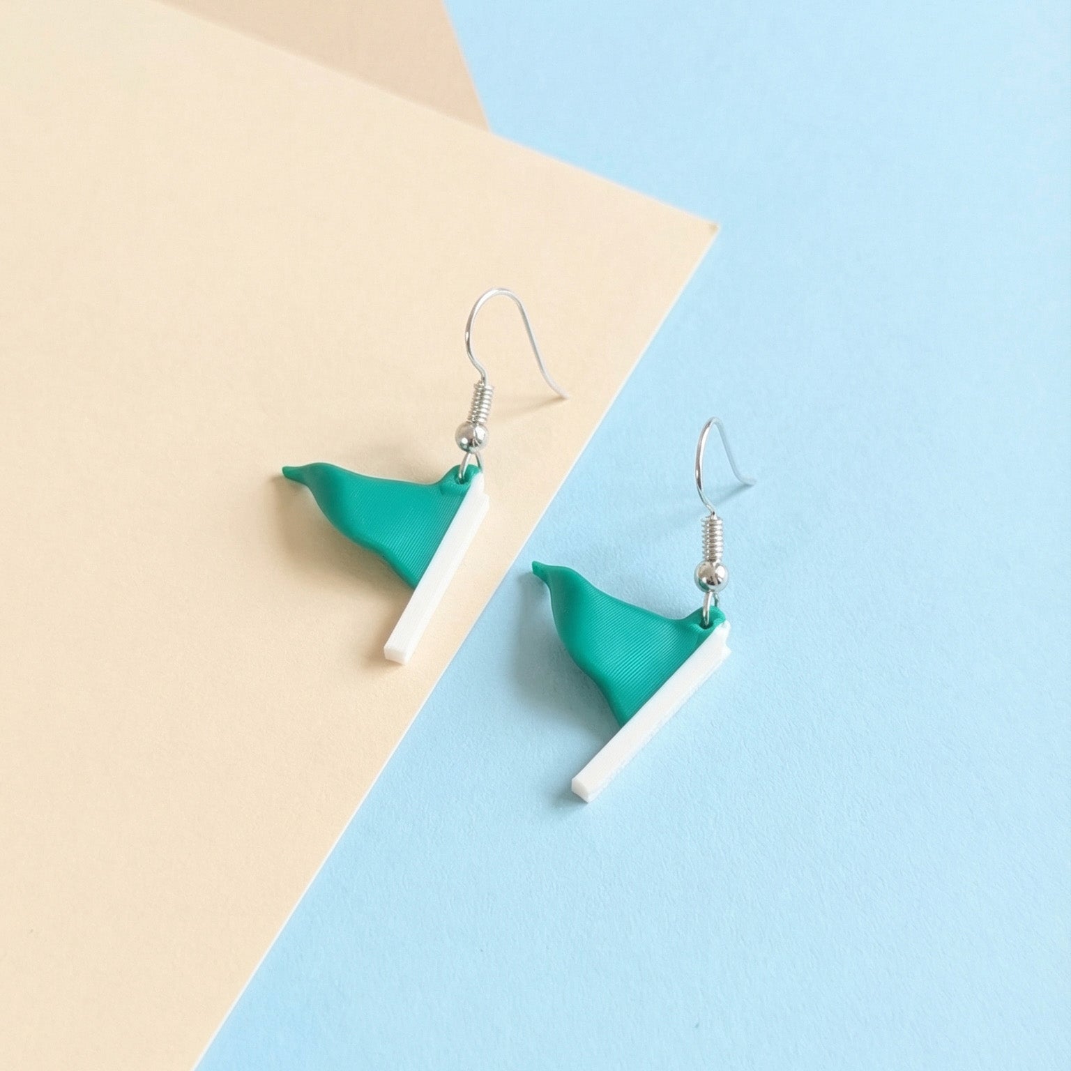 Green Flag Earrings