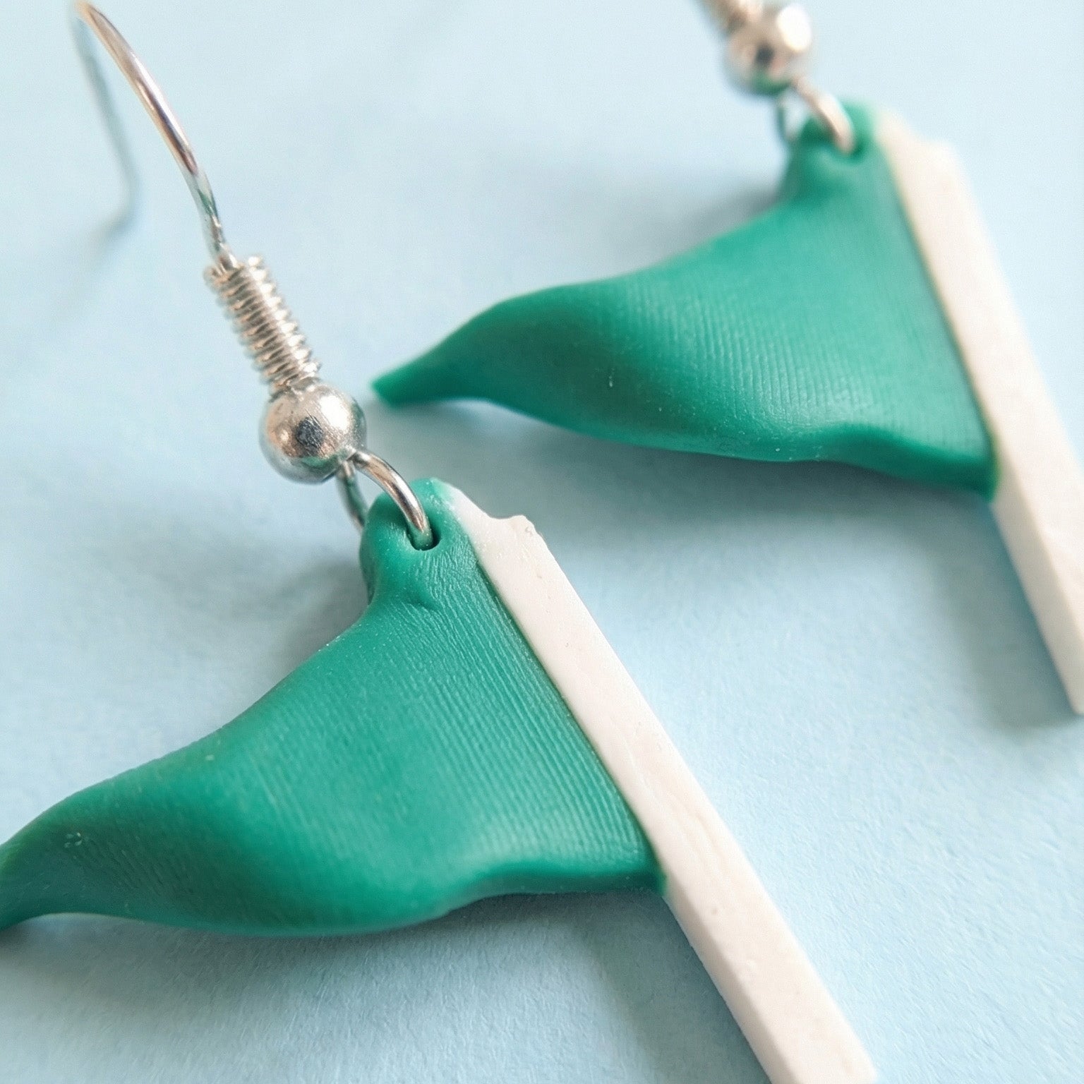 Green Flag Earrings