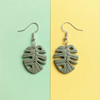 Green Leaf Earrings