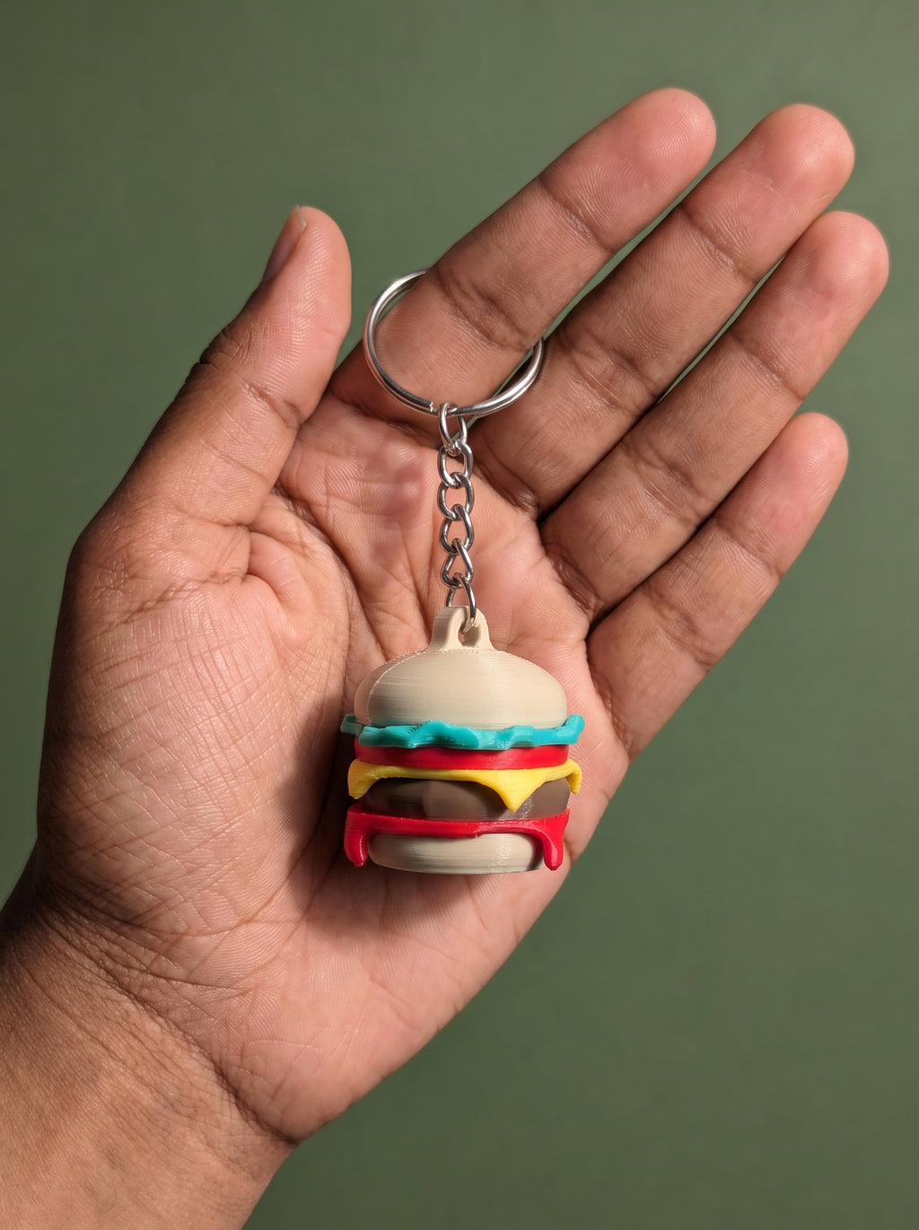 Hamburger Keychain