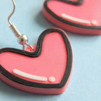 Heart Comic Earrings