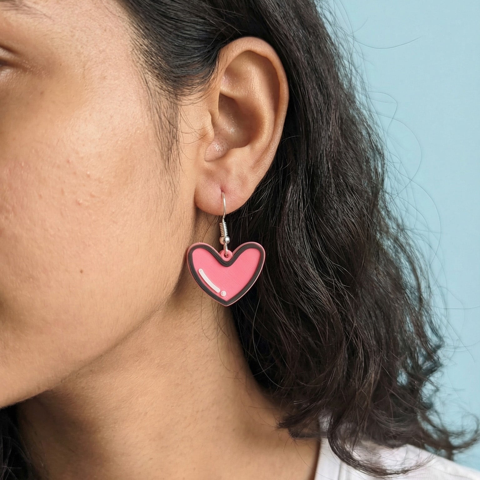 Heart Comic Earrings