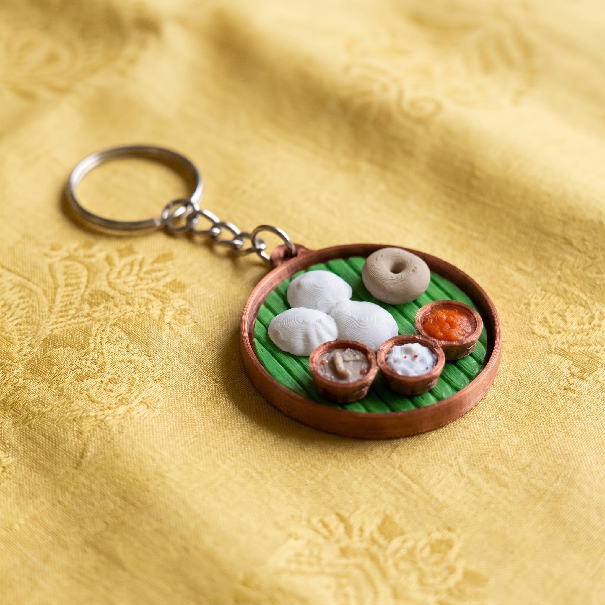 Idli Vadai Chutney Keychain