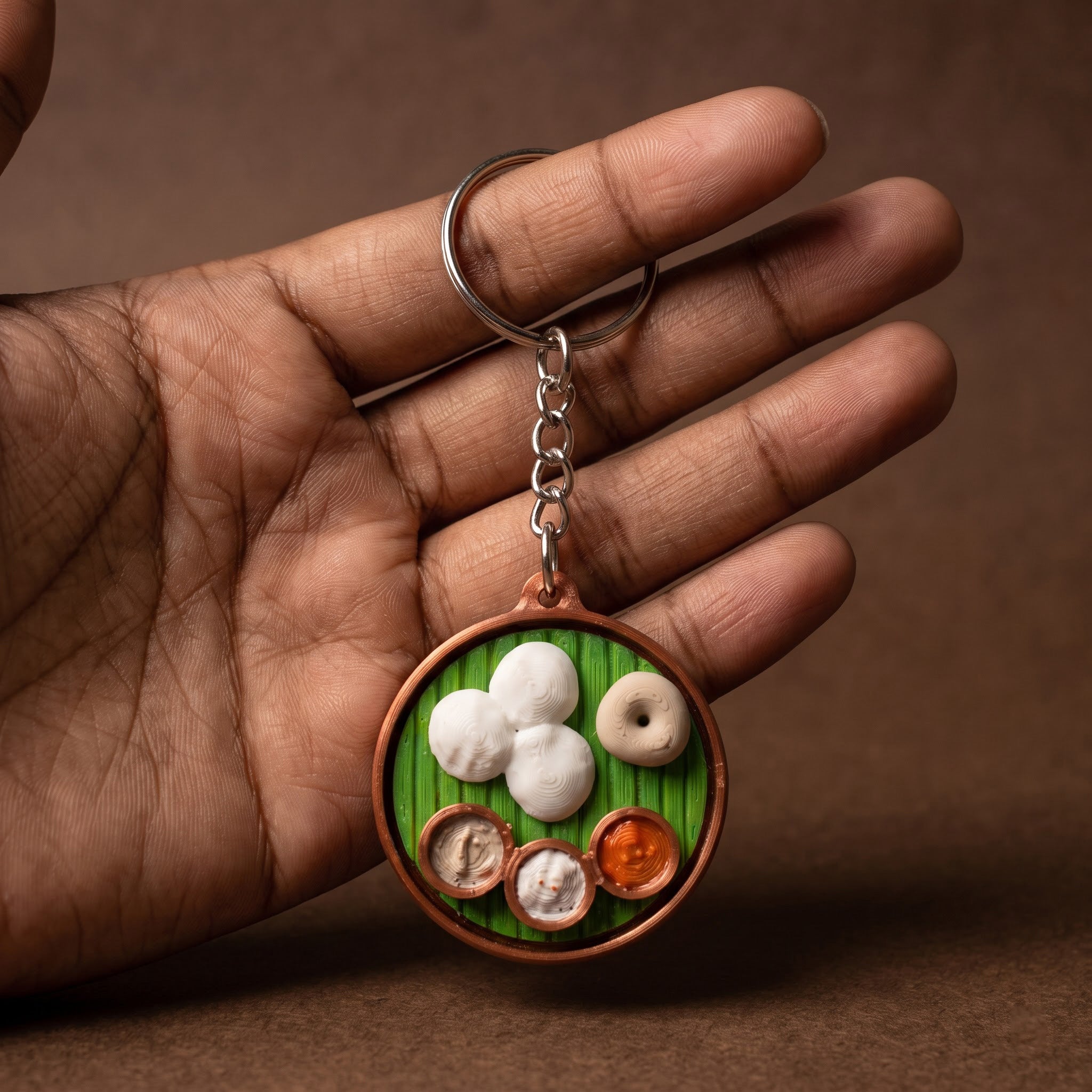 Idli Vadai Chutney Keychain