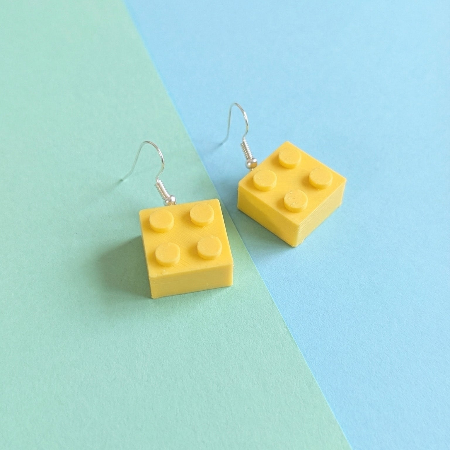 Lego Block Earrings
