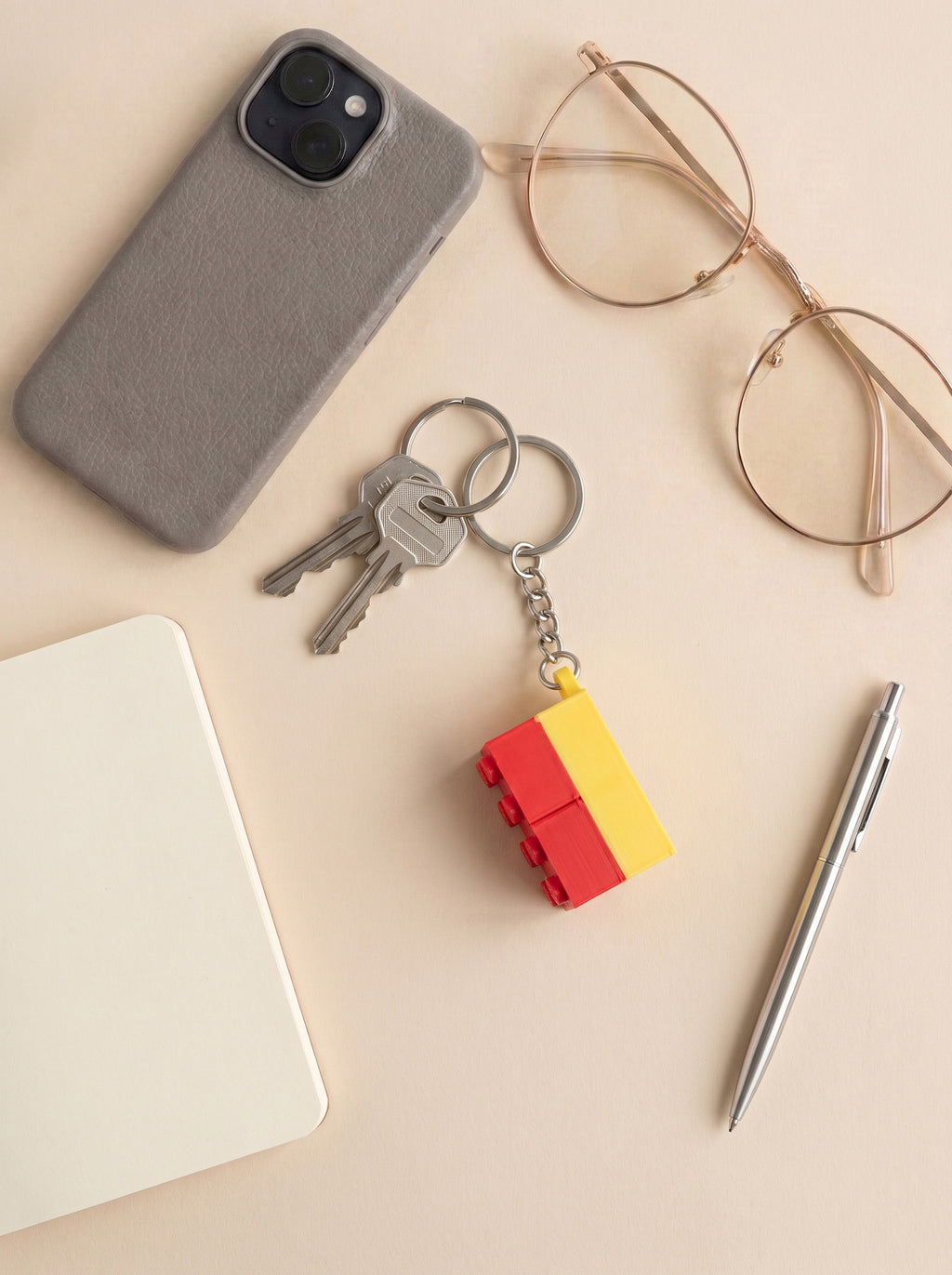 Lego Block Keychain