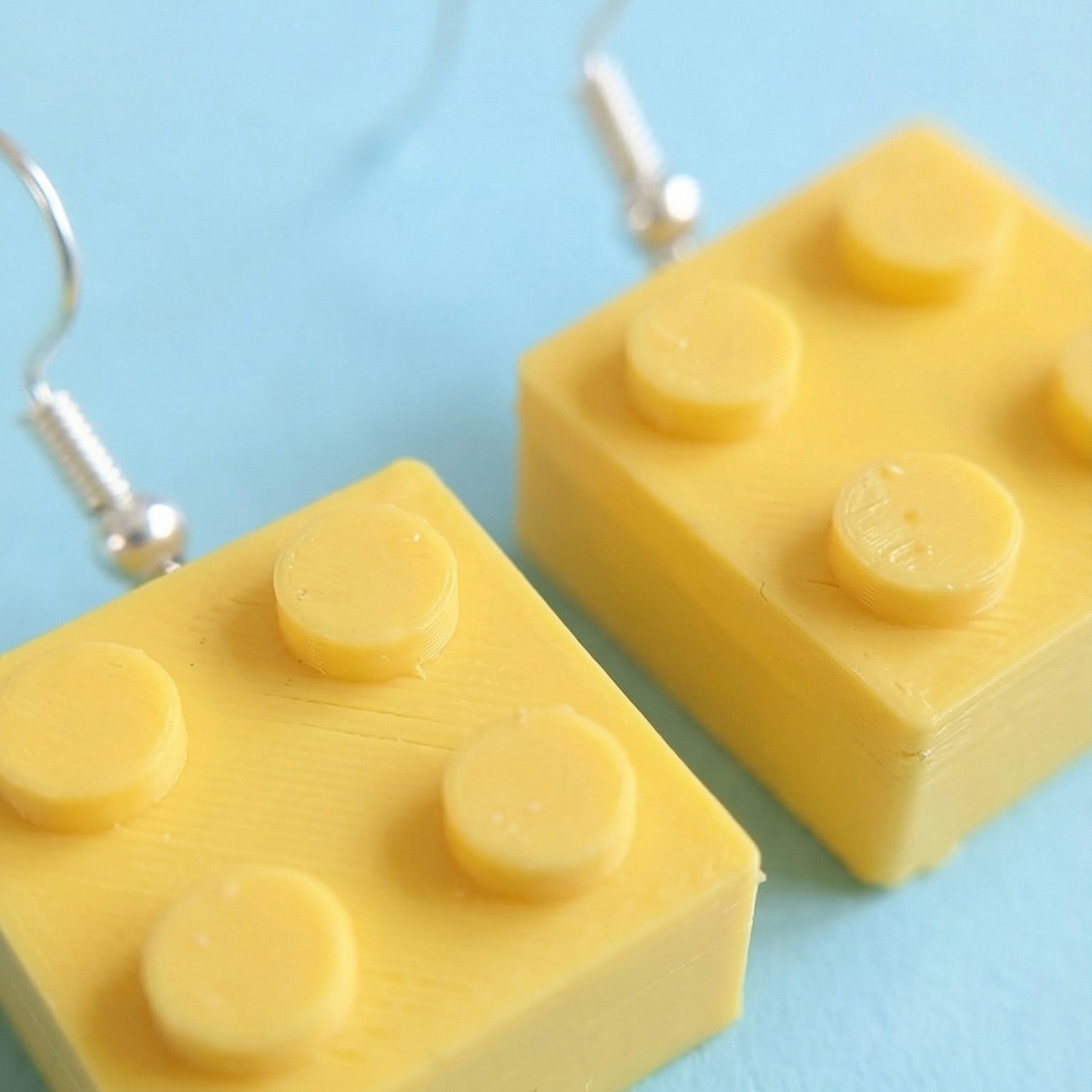 Lego Block Earrings