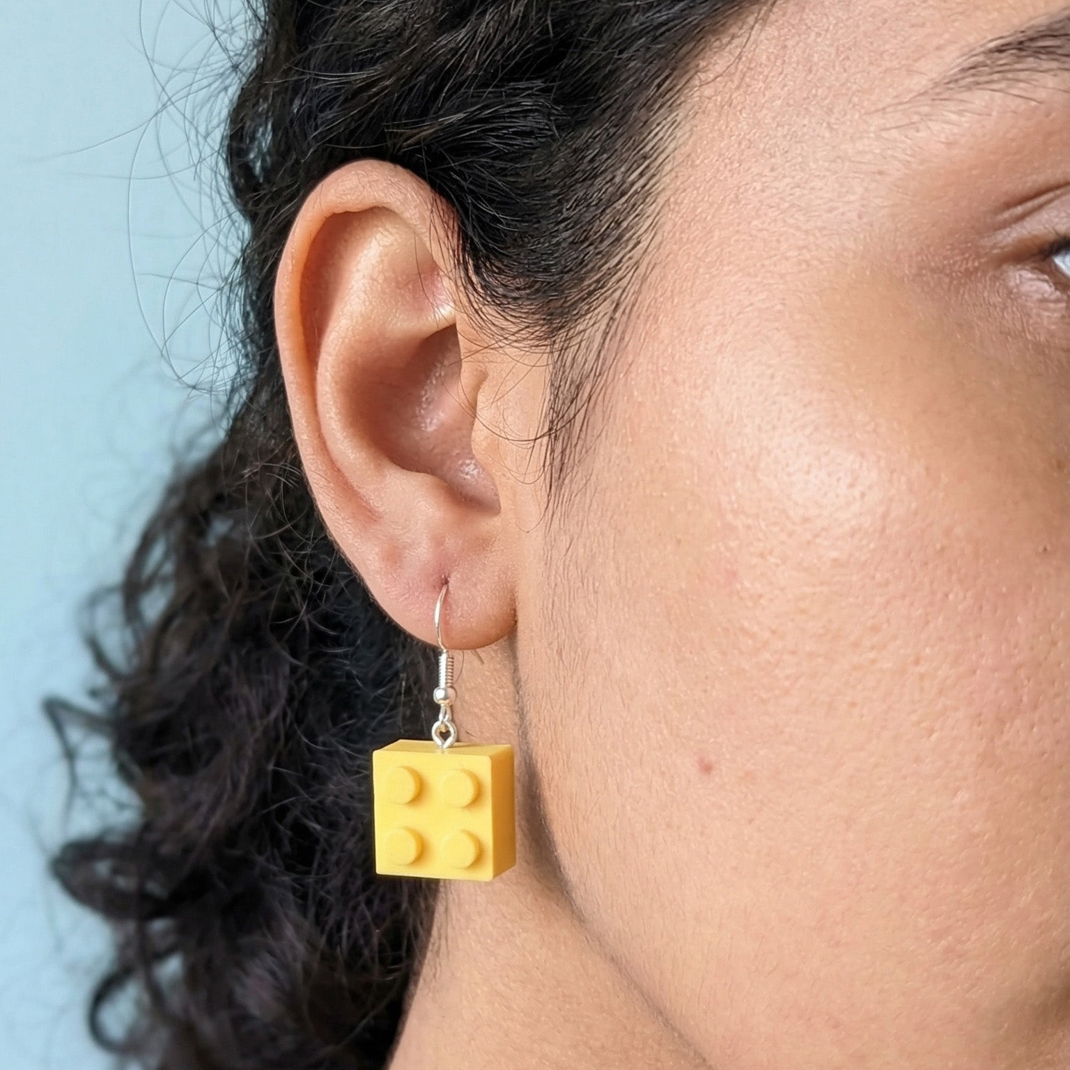 Lego Block Earrings