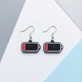 Low Battery Earrings