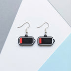 Low Battery Earrings