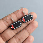 Low Battery Earrings