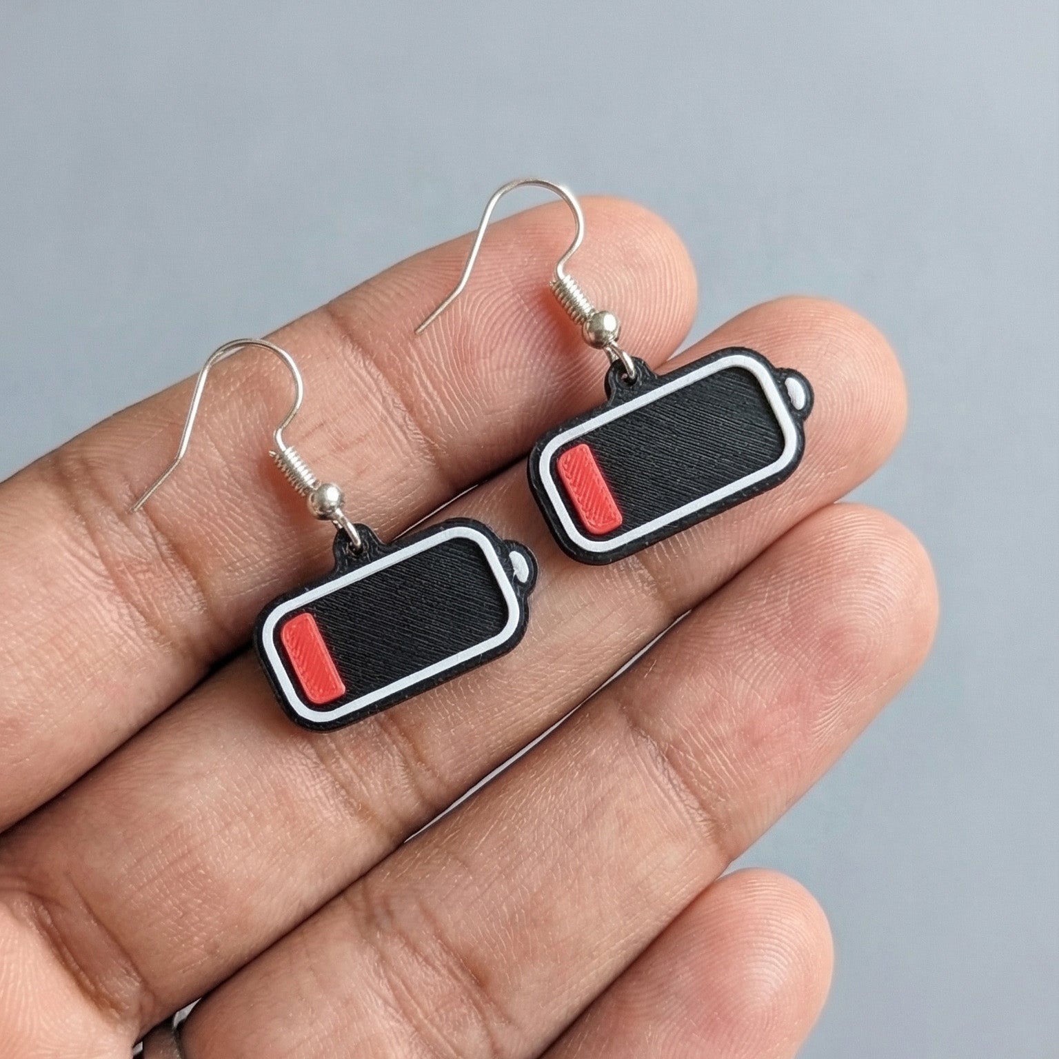 Low Battery Earrings