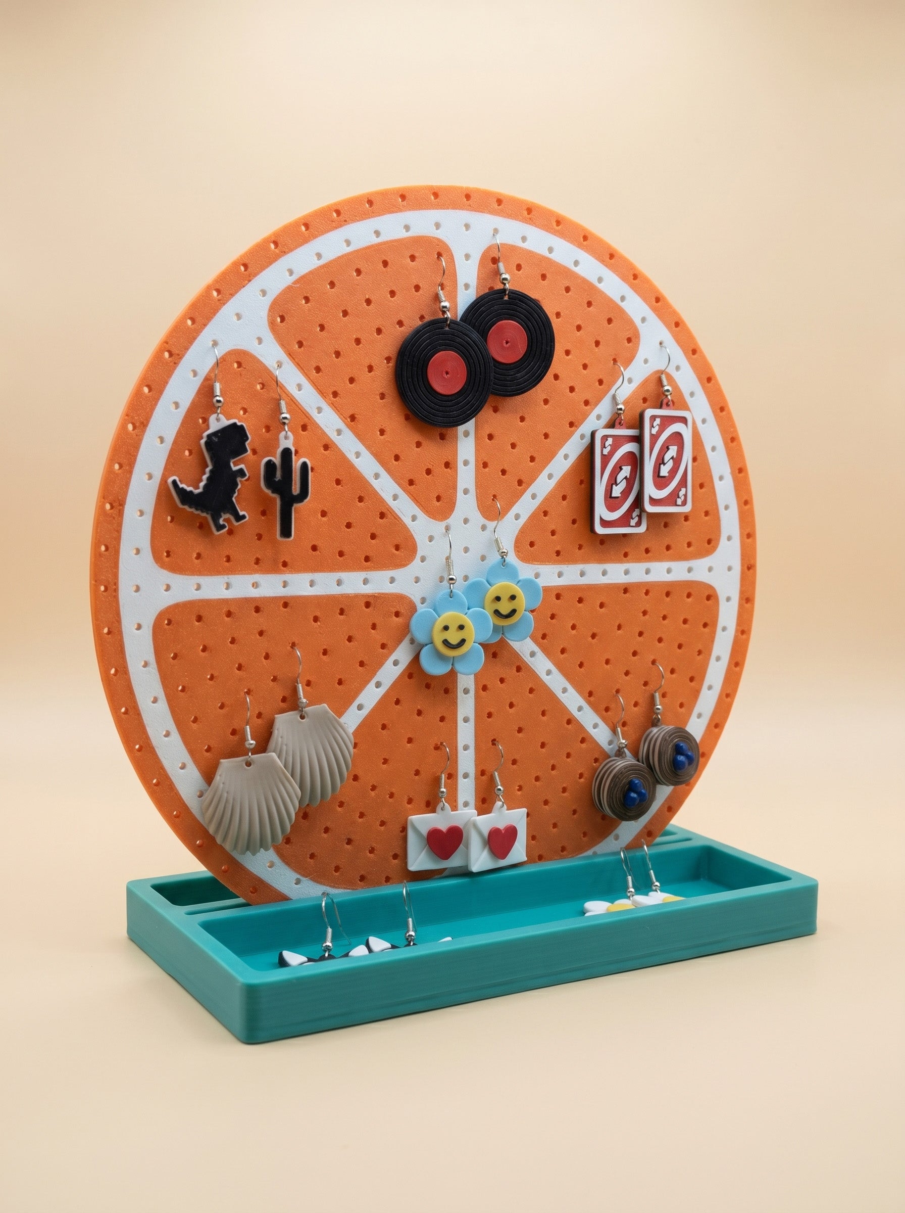 Orange Earring Stand