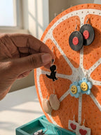 Orange Earring Stand