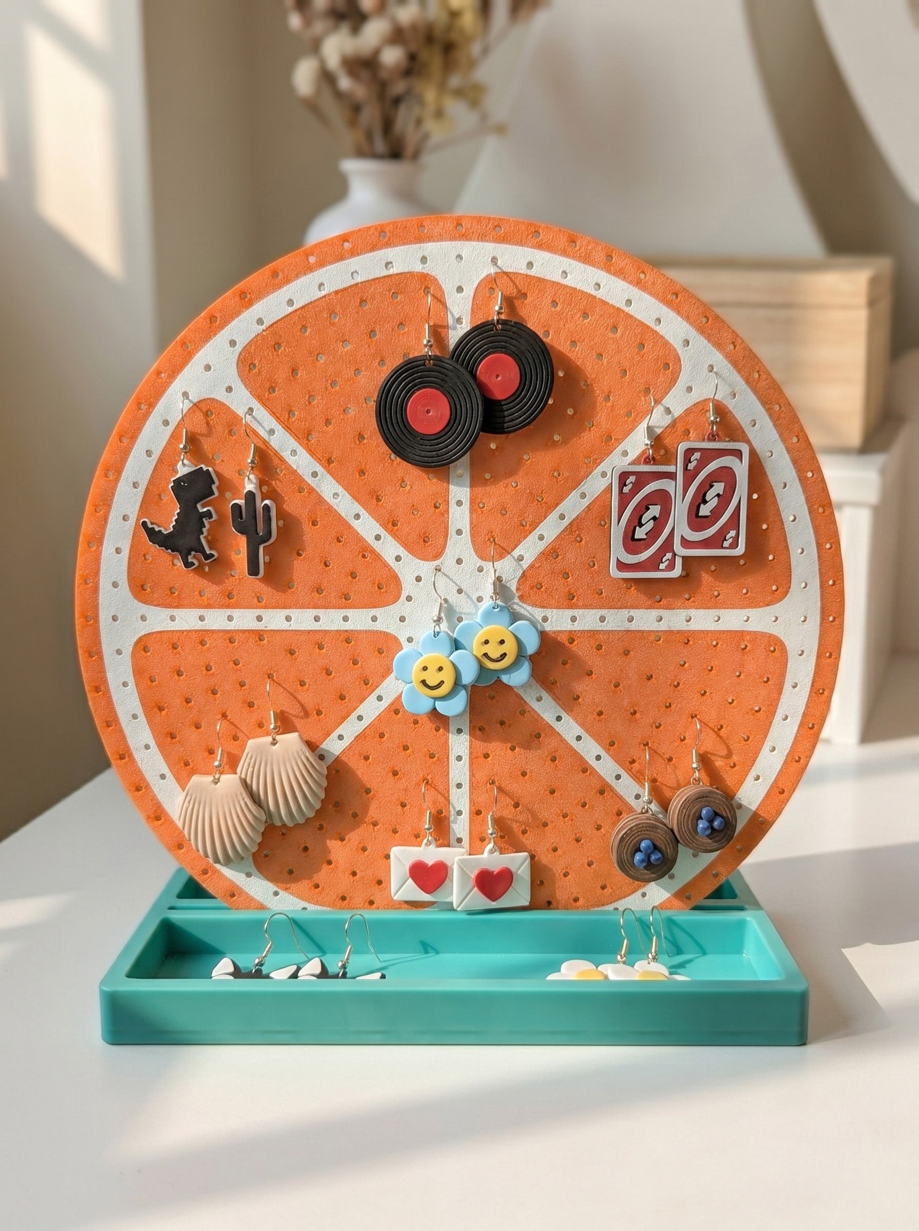 Orange Earring Stand