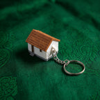 Oodu Veedu Keychain (Traditional Tiled House)