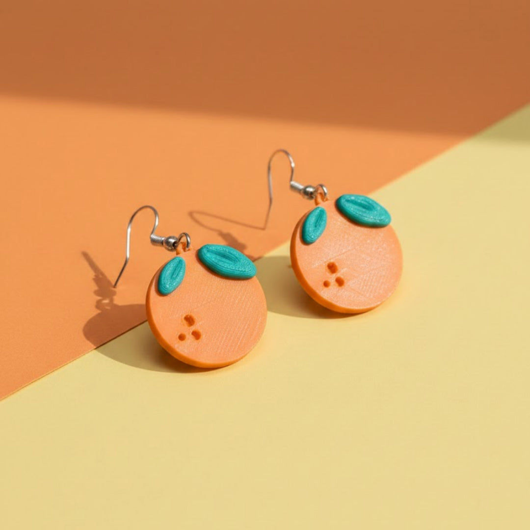 Orange Earrings
