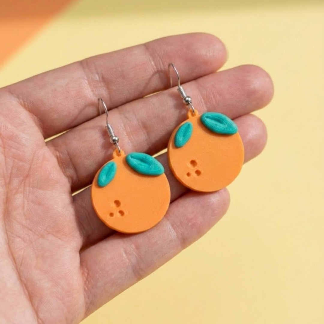 Orange Earrings