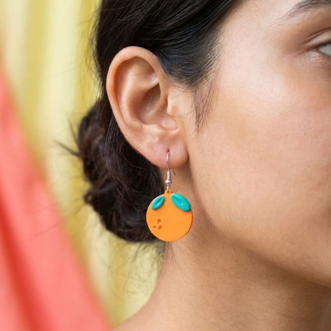 Orange Earrings