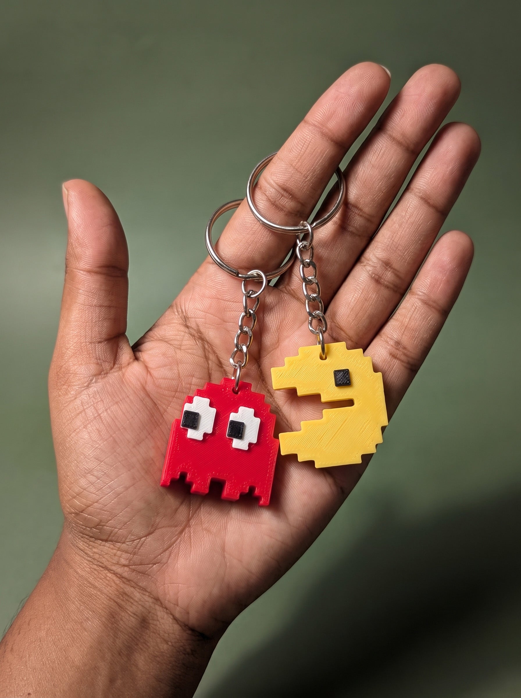 Pac Man Keychain