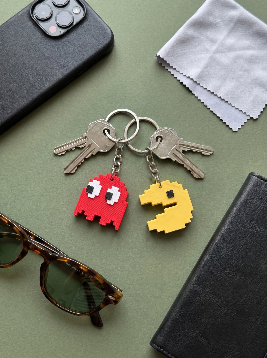 Pac Man Keychain