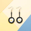 Pan Fried Egg Earrings