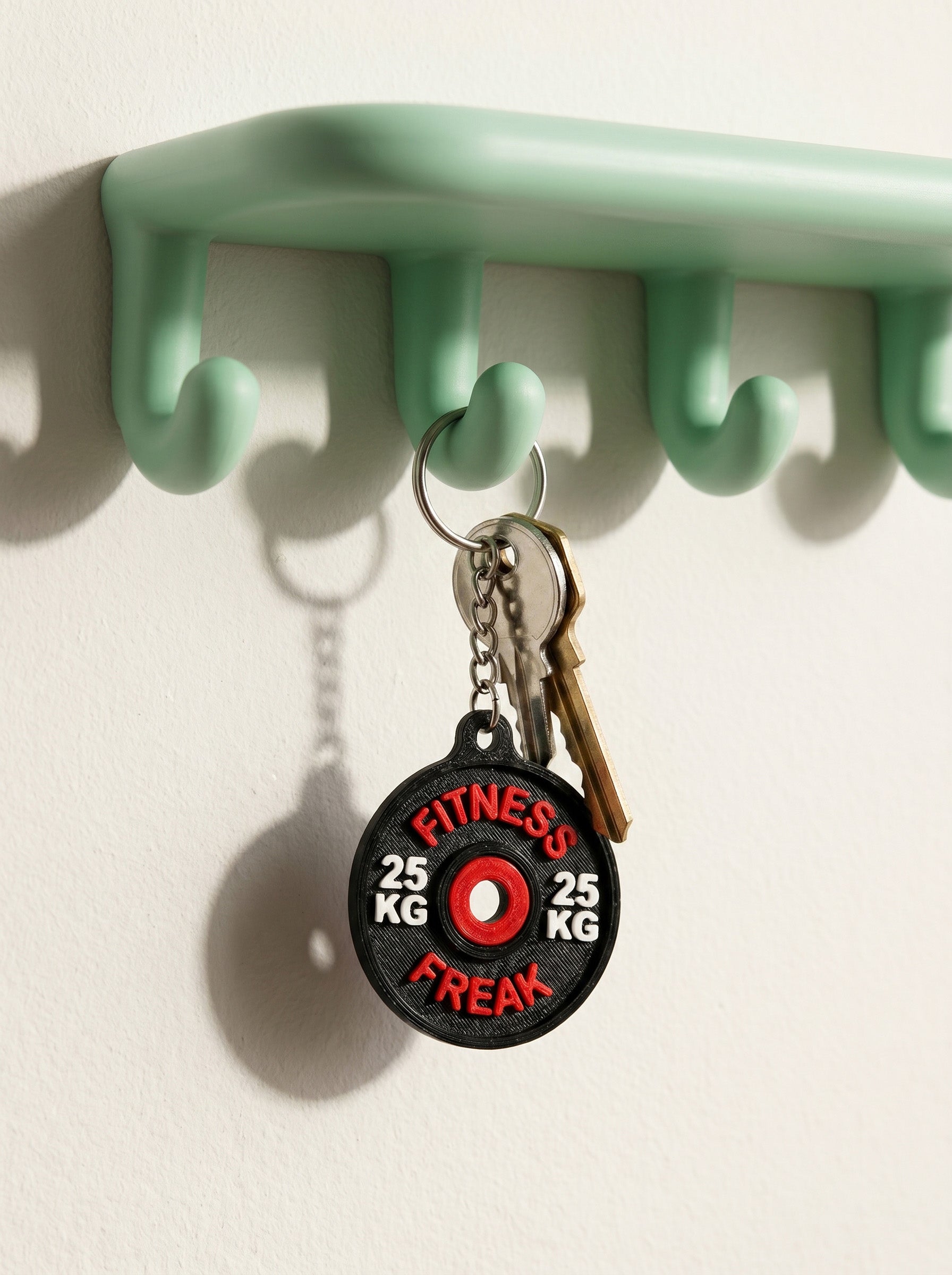 Weight Plate Keychain