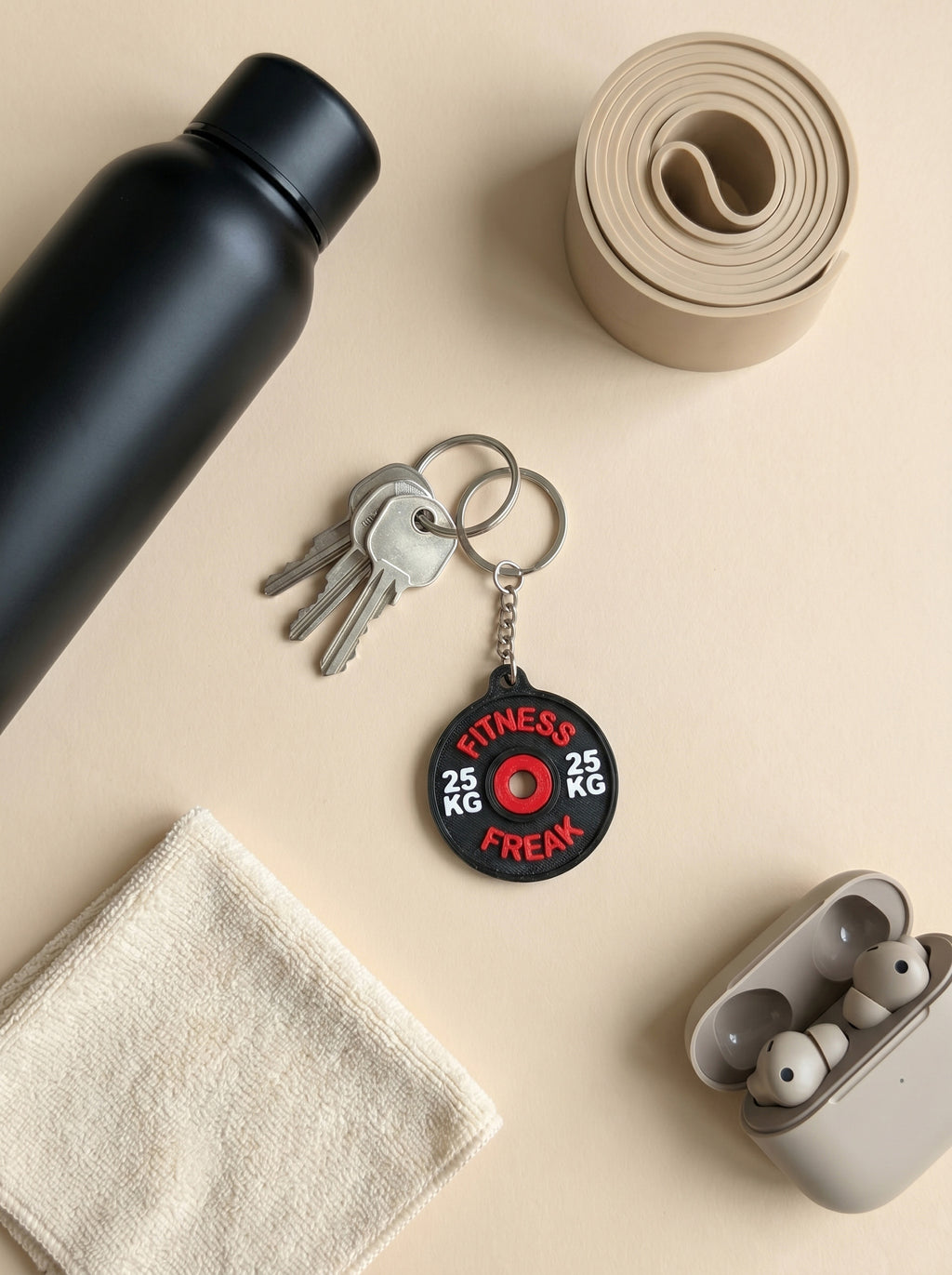 Weight Plate Keychain