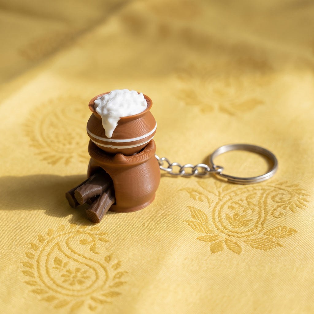 Pongal Panai Keychain (Pongal Pot)