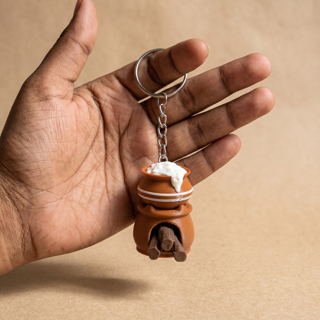 Pongal Panai Keychain (Pongal Pot)