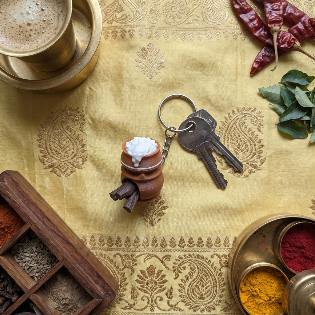 Pongal Panai Keychain (Pongal Pot)
