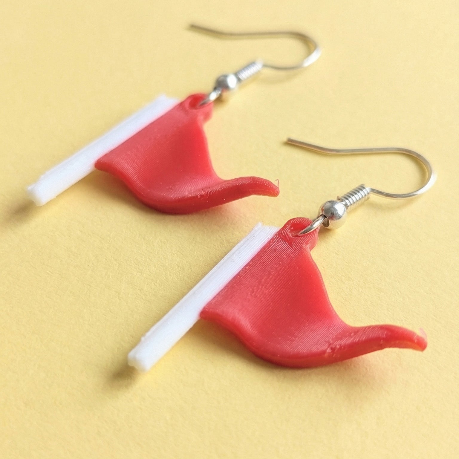 Red Flag Earrings
