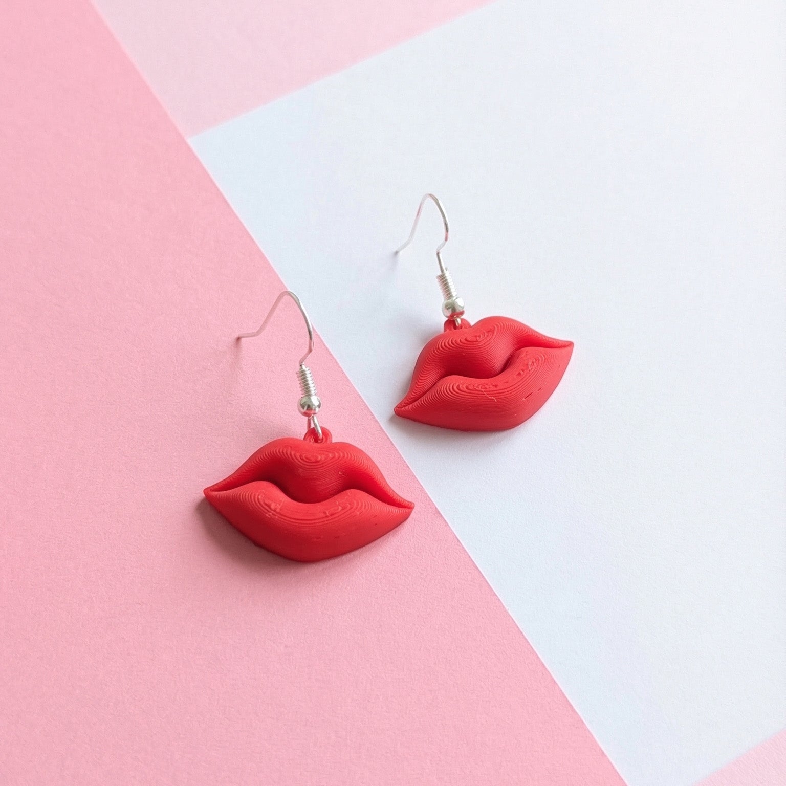 Red Lips Baddie Earrings