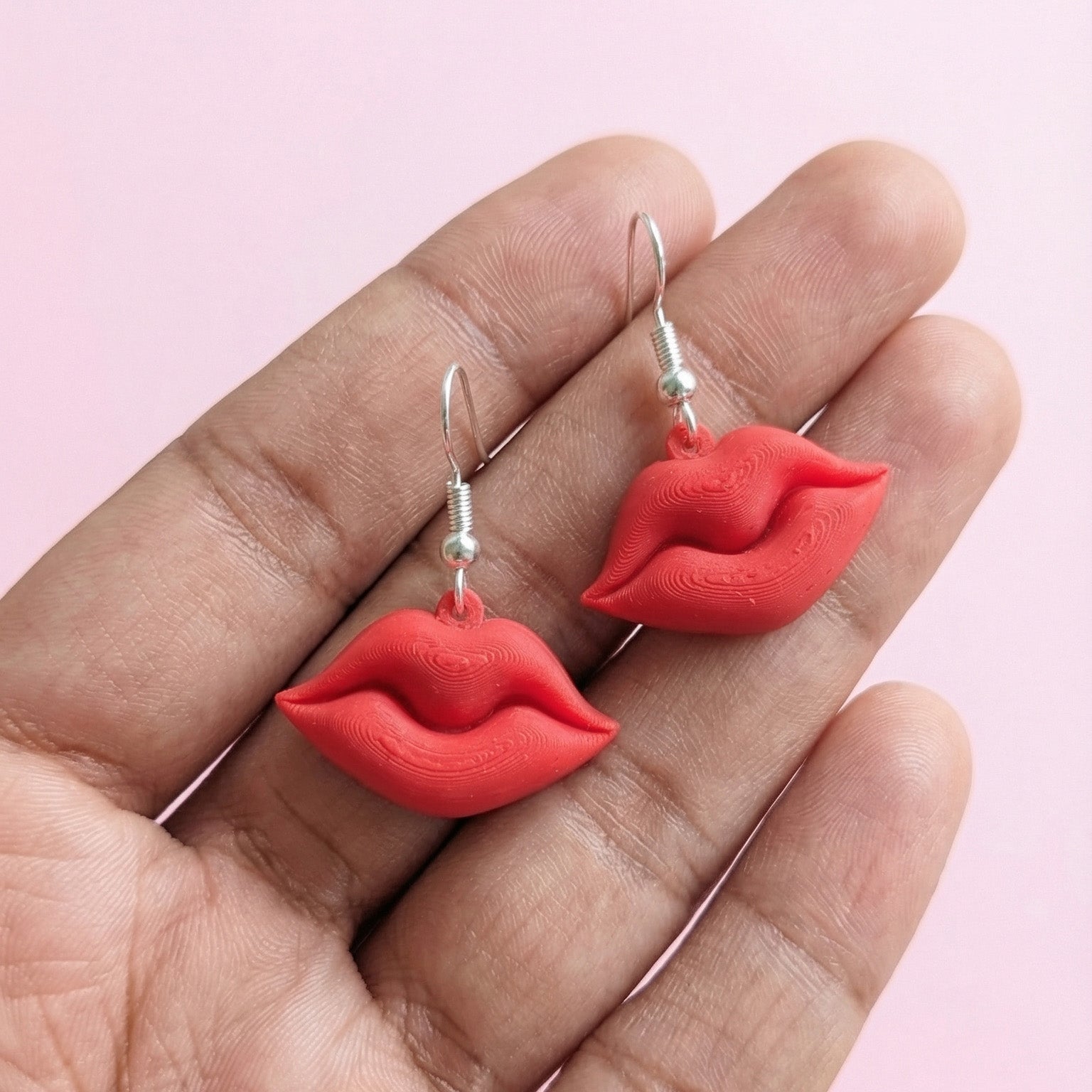 Red Lips Baddie Earrings