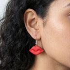 Red Lips Baddie Earrings