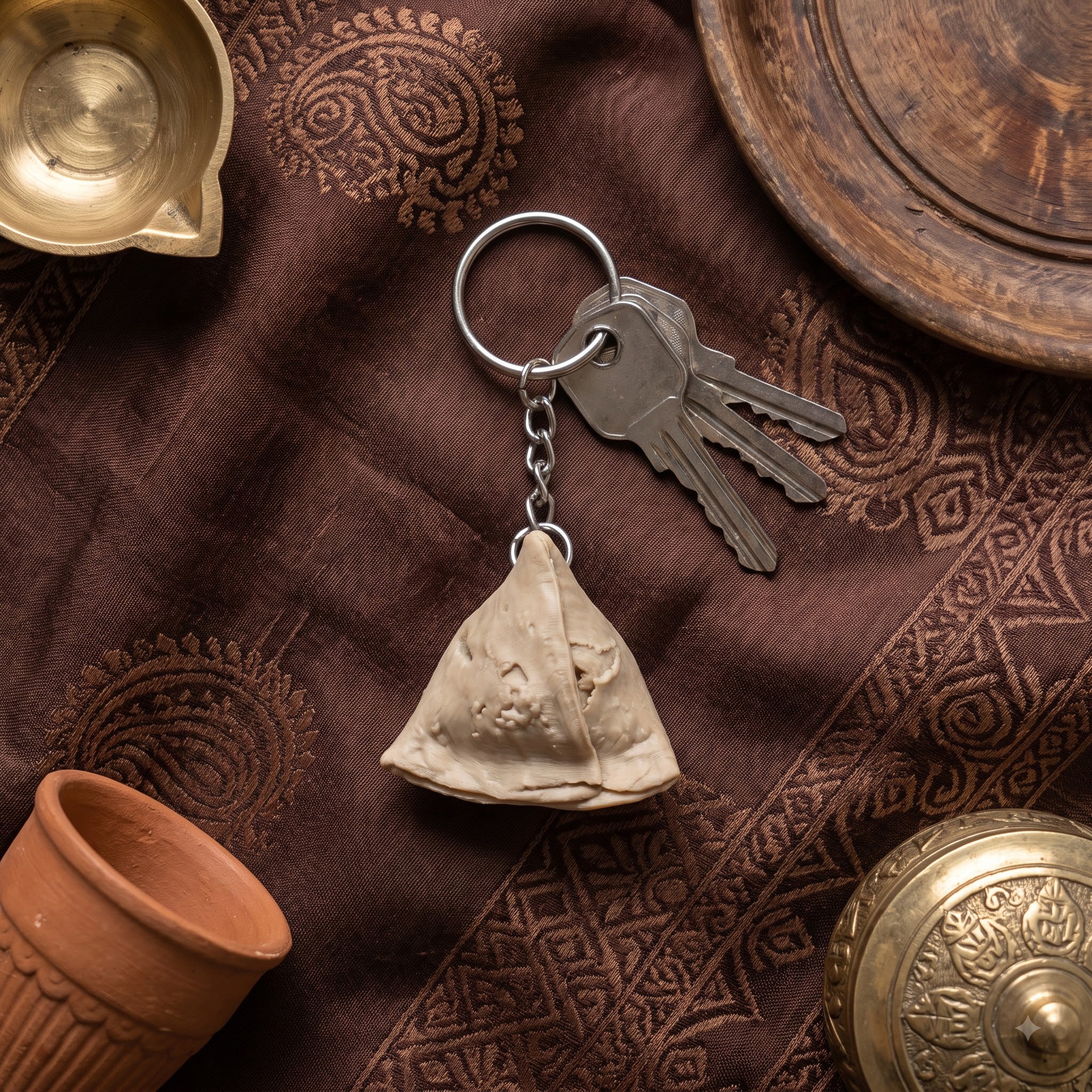 Samosa Keychain