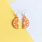 Slice Orange Earrings