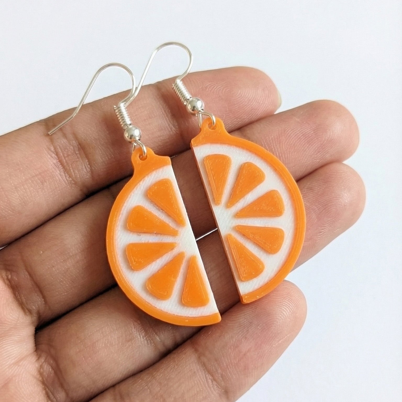 Slice Orange Earrings