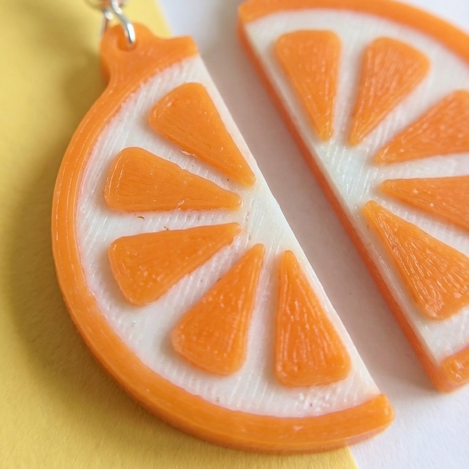 Slice Orange Earrings