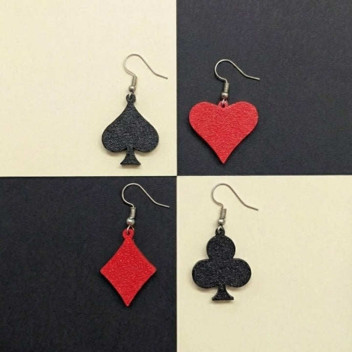 Ace Card Earrings