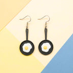 Pan Fried Egg Earrings