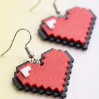 Retro Heart Earrings