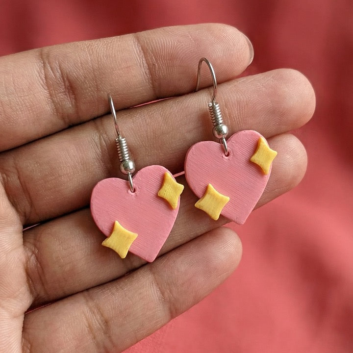 Twinkle Heart Earrings