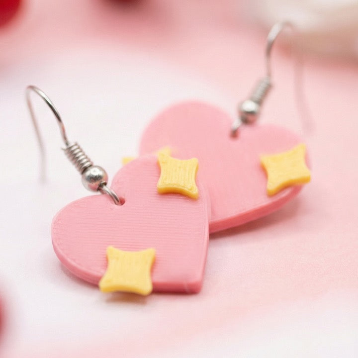 Twinkle Heart Earrings