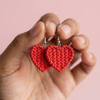 Woven Heart Earrings