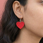 Woven Heart Earrings