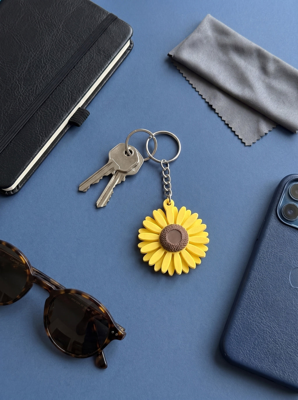 Sunflower Keychain