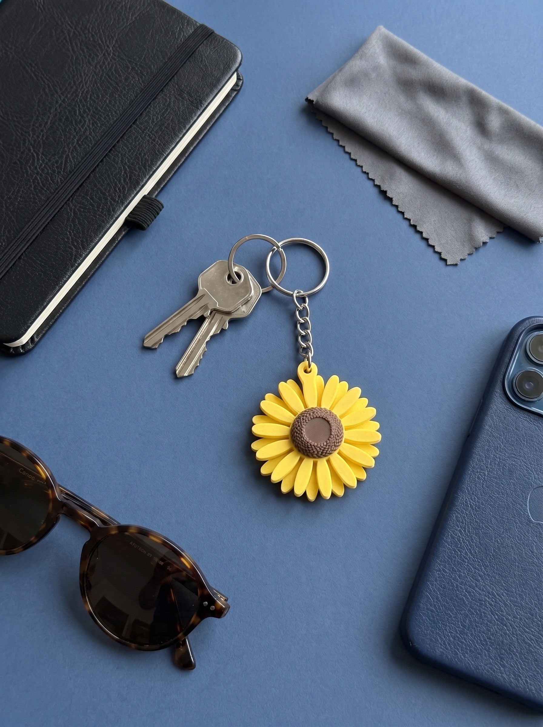 Sunflower Keychain