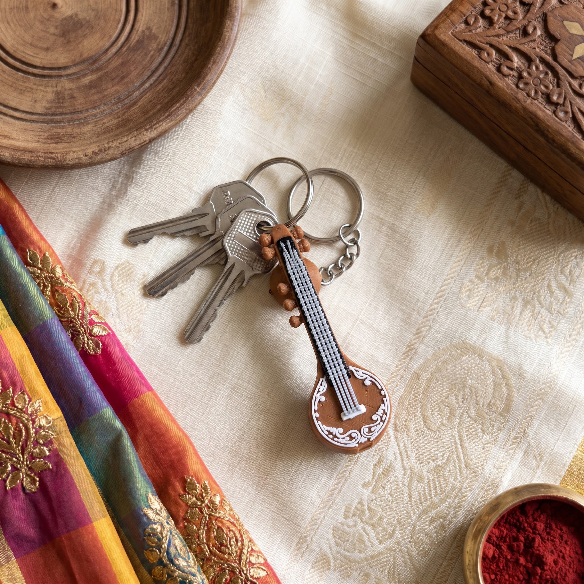 Veenai Keychain
